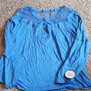 NWT dressy long sleev tee
